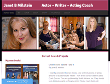 Tablet Screenshot of janetmilstein.com